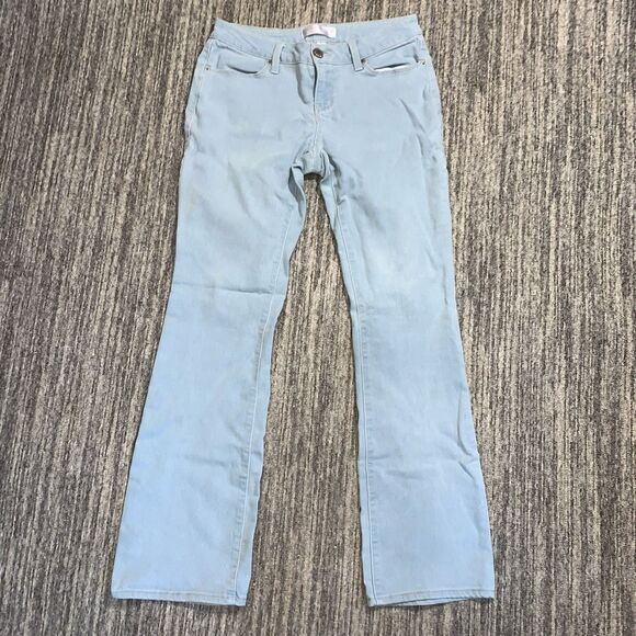 Y2K 90s NOBO No Boundaries Juniors Size 11 Light Blue Flare Leg Jeans Light Wash - Picture 1 of 8